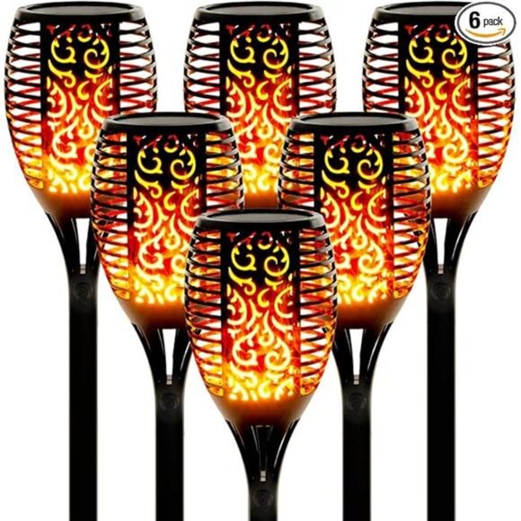 Super Large Size Solar Lights Torch Lights Solar Spotlights Upgraded - Picture 7 of 7